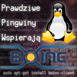 Prawdziwe pingwiny wspierają BOINC